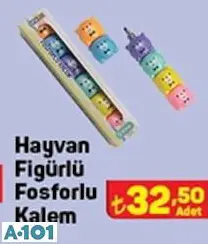 GLOBOX HAYVAN FİGÜRLÜ FOSFORLU KALEM GLOBOX HAYVAN FİGÜRLÜ FOSFORLU KALEM